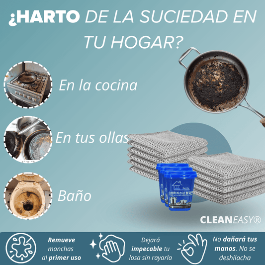 Pack 10 Paños - CleanEasy | +2 Limpiadores Gratis