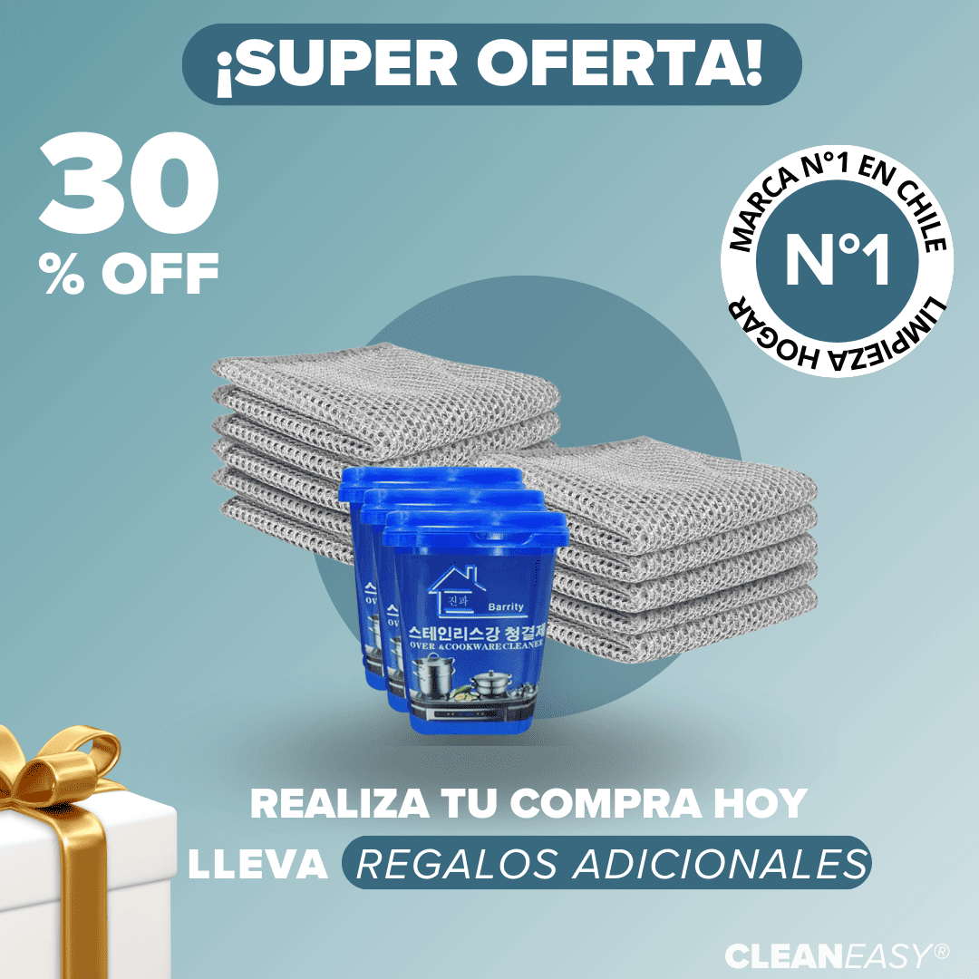 Pack 10 Paños - CleanEasy | +2 Limpiadores Gratis
