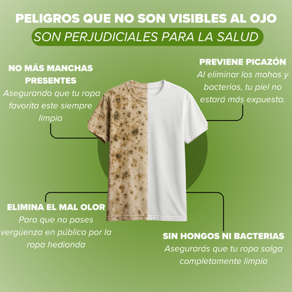 72x1 |Pastillas Eliminador de Moho, Bacterias y Mal Olor