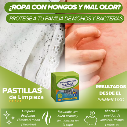 72x1 |Pastillas Eliminador de Moho, Bacterias y Mal Olor