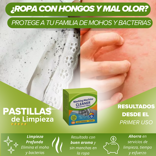 72x1 |Pastillas Eliminador de Moho, Bacterias y Mal Olor