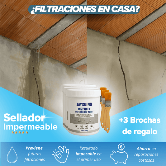 Sellador Impermeable 3x1 | + 3 Brochas Gratis